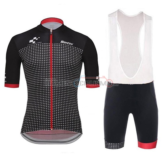 Abbigliamento Ciclismo Tour de Suisse Helvetia Manica Corta 2018 Nero Rosso